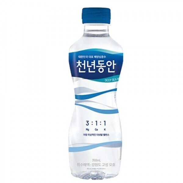 마켓Q,천년동안 350ml 20병입 X 2팩, 1 SET(40병),,천년동안,천년동안 키즈워터, 강원심층수, 해양심층수, 천연미네랄 워터,물,생수,물350,생수350,식품 > 생수/커피/음료/유제품