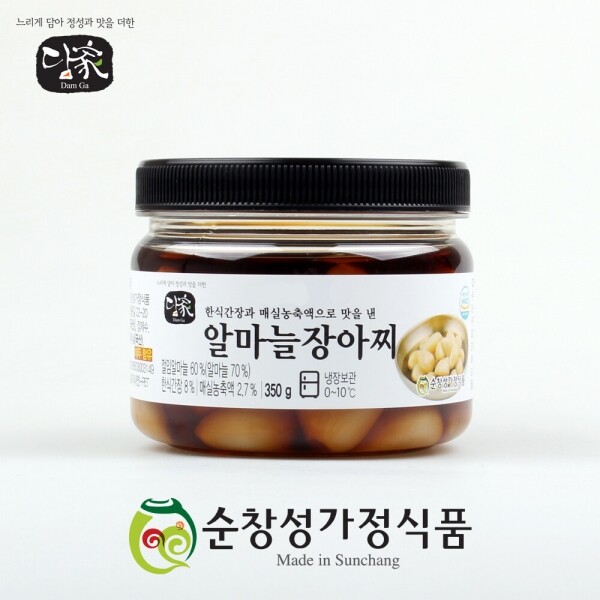 마켓Q,[담가, 순창성가정식품] 알마늘장아찌 350g,,담가,27328,순창장아찌,성가정장아찌,식품 > 반찬/젓갈