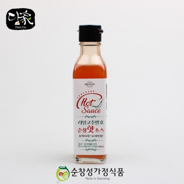 마켓Q,[담가, 순창성가정식품] 리얼고추발효 순창핫소스 180ml (우리농산물, 산지직송),,담가,27330,순창핫소스,핫소스,국산핫소스,식품 > 간편식/냉장/냉동