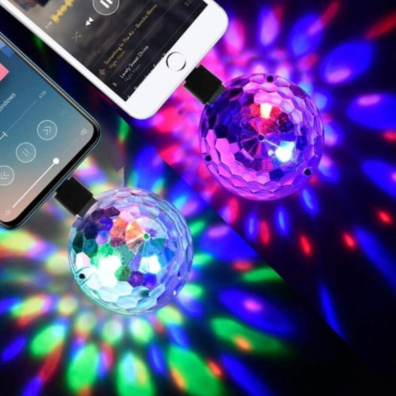 마켓Q,USB 미러볼 자동차 휴대용 조명 무대 노래방 효과,,,33425,러브유어패밀리,생활/건강 > 생활잡화