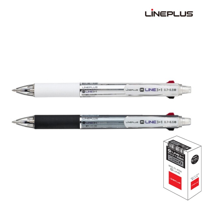 마켓Q,라인플러스 멀티펜 M-LINE 3+1 샤프 볼펜 문구 필기용품 학용품,,,라인플러스 멀티펜 M-LINE 3+1 샤프 볼펜 문구 필기용품 학용품,가구/취미/펫 > 문구/사무용품