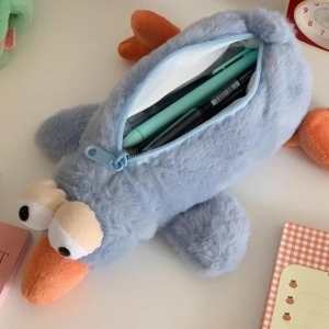 파우치필통 귀여운 동물인형필통 봉제 벌새필통