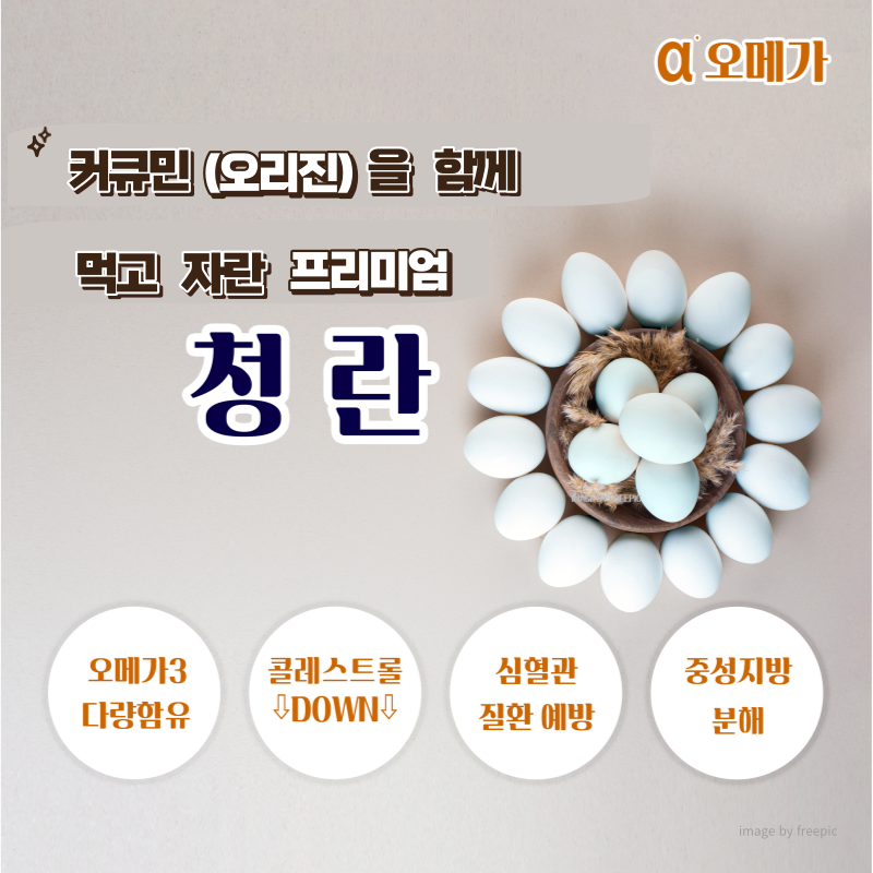 마켓Q,커큐민(오리진) 먹인 오메가 청란 60구,동충하초, 문경약돌, 헬스원을 먹고 자란 청란,,32305,달걀, 계란, 청란, 유정란, 커큐민,식품 > 축산